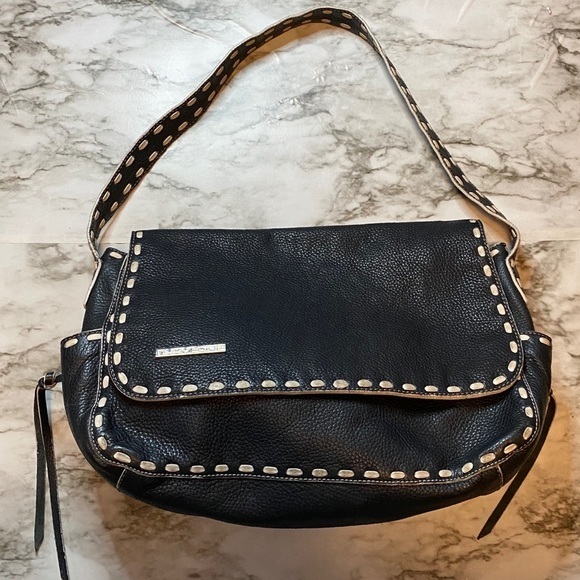 nuovedive Handbags - nuovedive italian leather bag navy blue